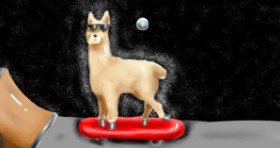 Popcorn の スケートボード の絵