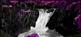 Drawing of Waterfall by Çhåching