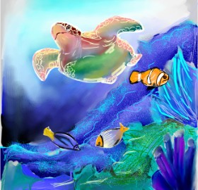 Ayisha の カメ の絵