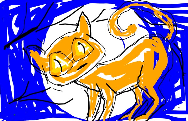 Anonymous の 猫 の絵