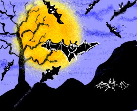Рисунок на тему «Летучая мышь» — автор: Cherri