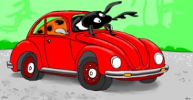 Drawing of Ladybug by Kees