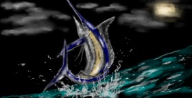 Drawing of Swordfish by Eclat de Lune