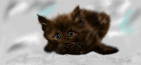 Рисунок на тему «Котенок» — автор: Çhåching