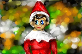 Mia の クリスマスエルフ の絵