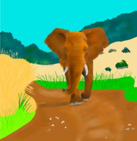 Рисунок на тему «Слон» — автор: TedsNan