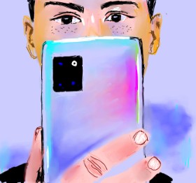 Clar の 電話 の絵