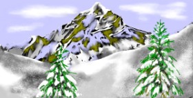 Рисунок на тему «Гора» — автор: Eclat de Lune