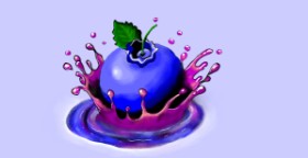 Рисунок на тему «Черника» — автор: Annie