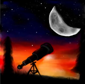 Fernrohr-Zeichnung von 🌌Mom💕E🌌