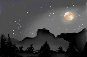 Ara の 月 の絵