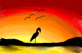 Posie の コウノトリ の絵
