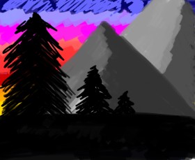 Рисунок на тему «Гора» — автор: Ashley