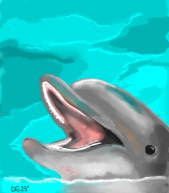 GreyhoundMama の イルカ の絵