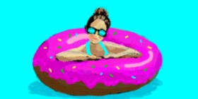 Рисунок на тему «Пончик» — автор: Helena