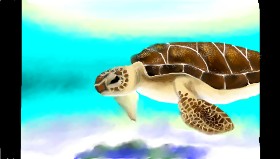 Zi の ウミガメ の絵