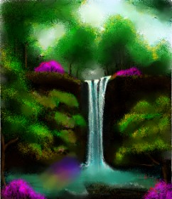 Рисунок на тему «Водопад» — автор: 🌌Mom💕E🌌