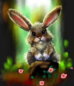 Рисунок на тему «Кролик» — автор: Leah