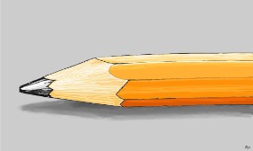 Flowerpot の 鉛筆 の絵