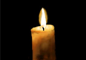 Drawing of Candle by Sirak Fish