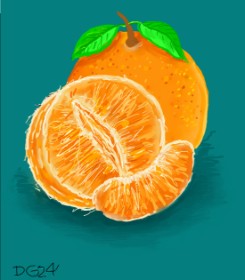 GreyhoundMama の オレンジ の絵