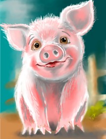 ⋆su⋆vinci彡 の 豚 の絵