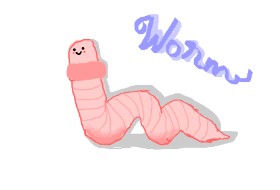 I draw on computer の 虫 の絵