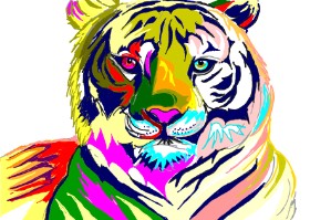 ⋆su⋆vinci彡 の トラ の絵