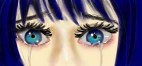 Drawing of Eyes by Kim