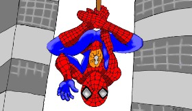 Flowerpot の スパイダーマン の絵