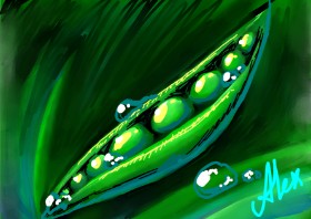 Рисунок на тему «Горох» — автор: Alex