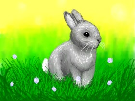 Рисунок на тему «Кролик» — автор: Gabby