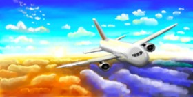 shiNIN の 飛行機 の絵