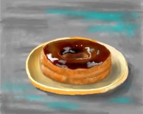 Рисунок на тему «Пончик» — автор: Bri
