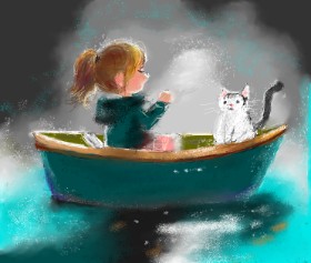 Drawing of Boat by Yasi