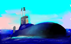 Rose rocket の 潜水艦 の絵