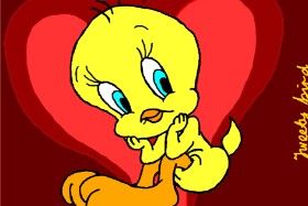Drawing of Tweety Bird by InessA