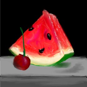 Drawing of Watermelon by camay