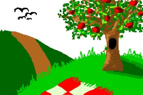 Drawing of Picnic by Poopy