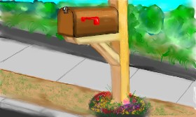 Tim の 郵便受け の絵
