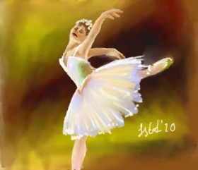 Iris の バレリーナ の絵