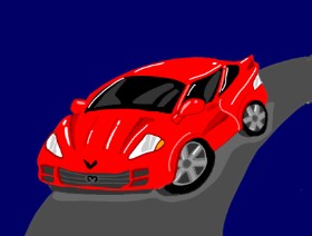 Drawing of Car by The Joker
