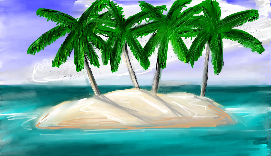Island Drawing - Gallery and How to Draw Videos!