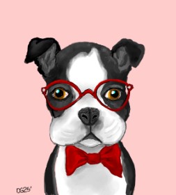 GreyhoundMama の 眼鏡 の絵