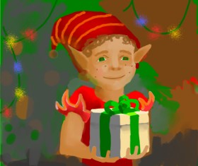Ja の クリスマスエルフ の絵