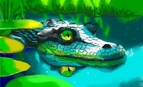 Herbert の アリゲーター の絵