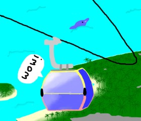 🥒kUrRi🥒 の ケーブルカー の絵