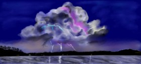 Çhåching の 雲 の絵