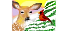 DebbyLee の 鹿 の絵