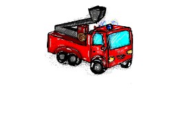 Babyone の 消防車 の絵